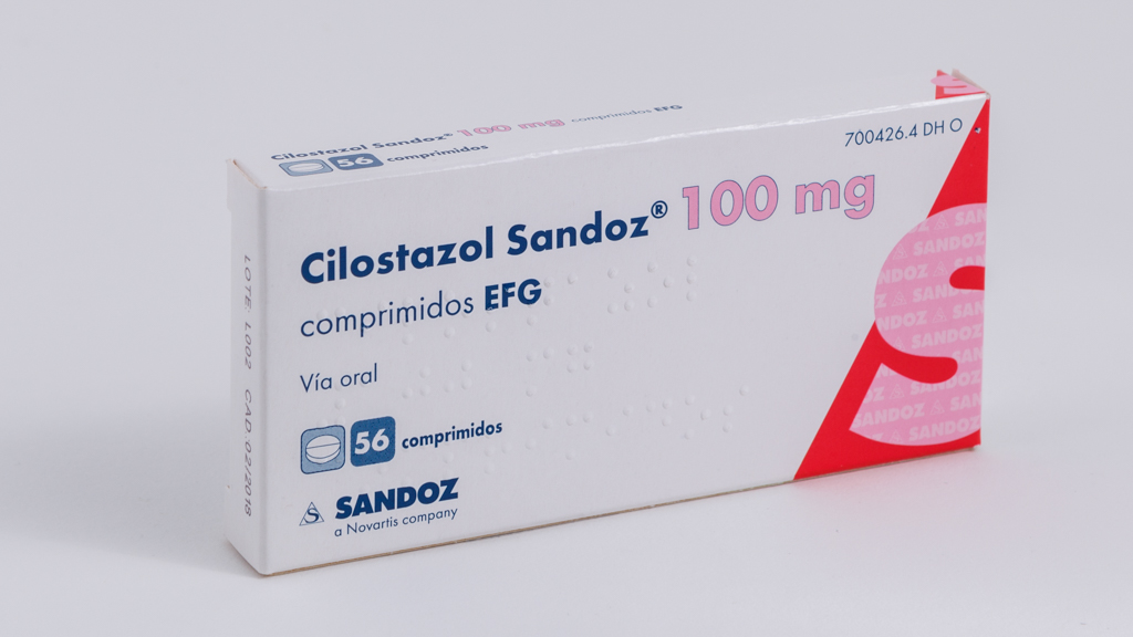 CILOSTAZOL SANDOZ EFG 100 mg 56 COMPRIMIDOS