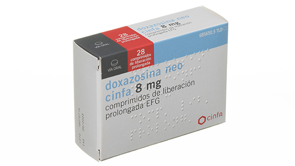 DOXAZOSINA NEO CINFA EFG 8 mg 28 COMPRIMIDOS LIBERACION PROLONGADA