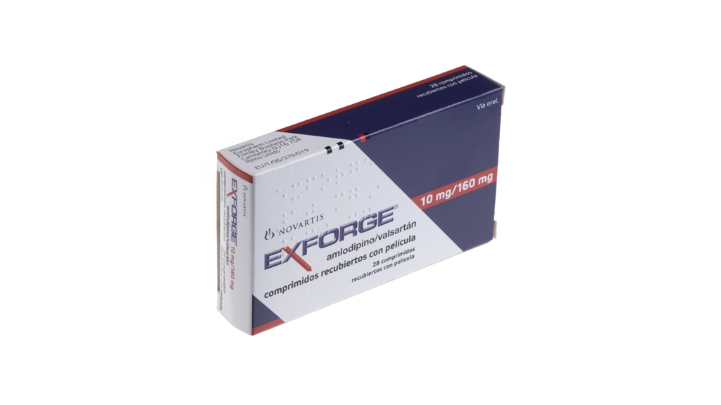 EXFORGE 10 mg/160 mg 28 COMPRIMIDOS RECUBIERTOS