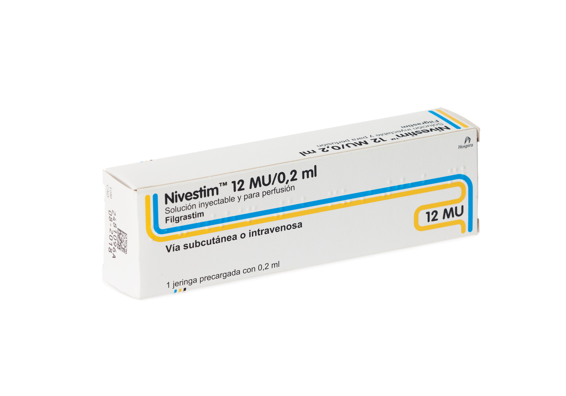 NIVESTIM 12 MU 1 JERINGA PRECARGADA SOLUCION INYECTABLE O PARA PERFUSION 0,2 ml