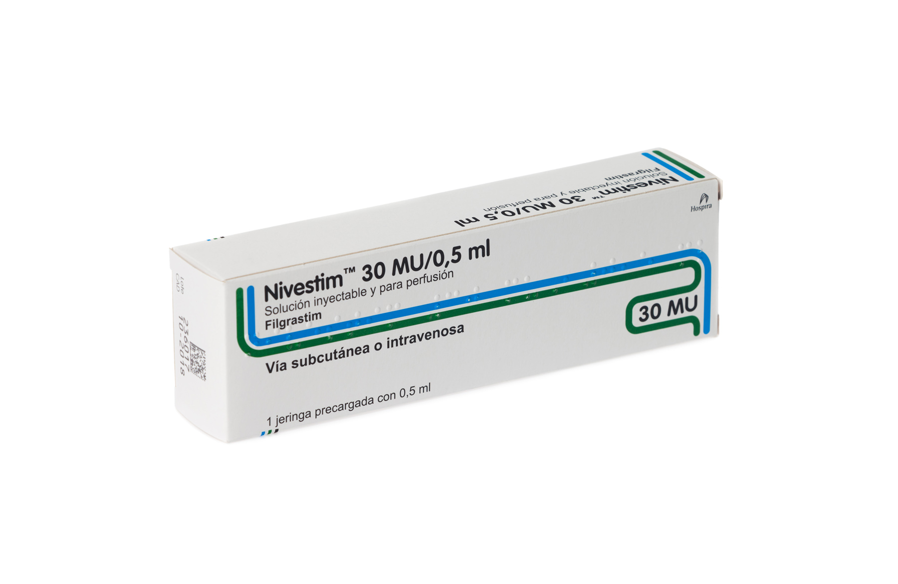 NIVESTIM 30 MU 1 JERINGA PRECARGADA SOLUCION INYECTABLE O PARA PERFUSION 0,5 ml