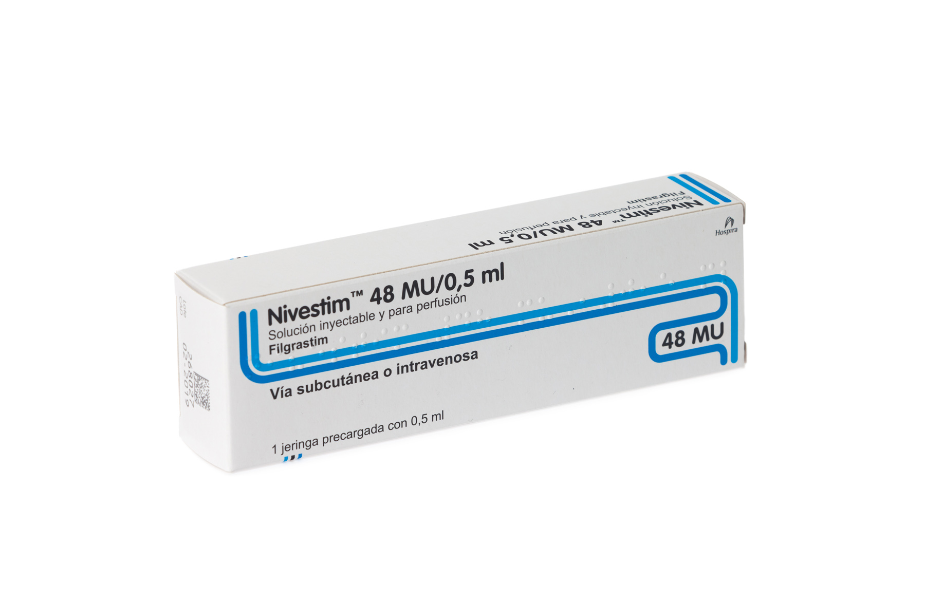 NIVESTIM 48 MU 1 JERINGA PRECARGADA SOLUCION INYECTABLE O PARA PERFUSION 0,5 ml