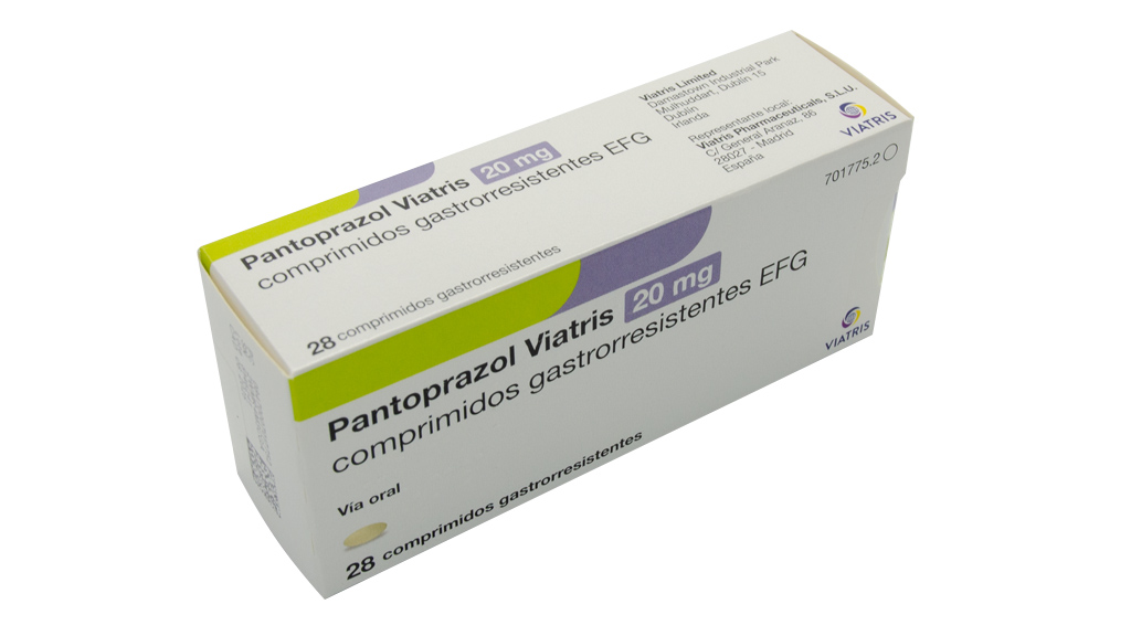PANTOPRAZOL VIATRIS EFG 20 mg 28 COMPRIMIDOS GASTRORRESISTENTES BLISTER OPA/Al/PVC-Al