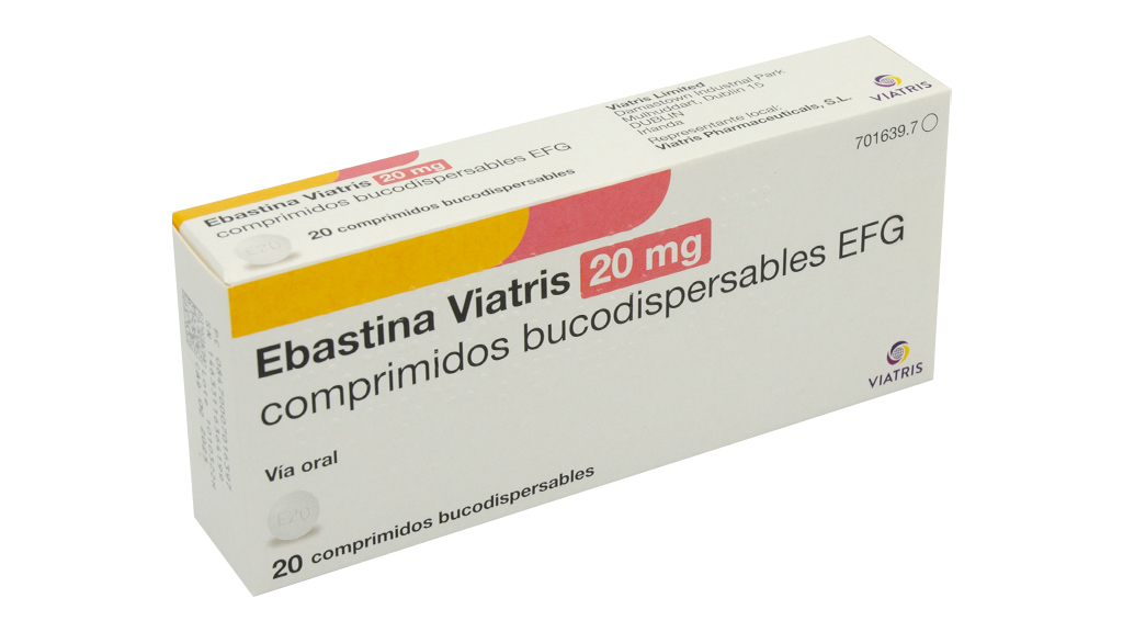 EBASTINA VIATRIS EFG 20 mg 20 COMPRIMIDOS BUCODISPERSABLES