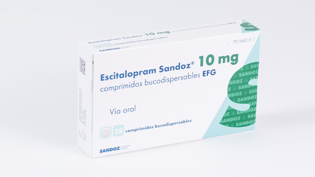 ESCITALOPRAM SANDOZ EFG 10 mg 56 COMPRIMIDOS BUCODISPERSABLES