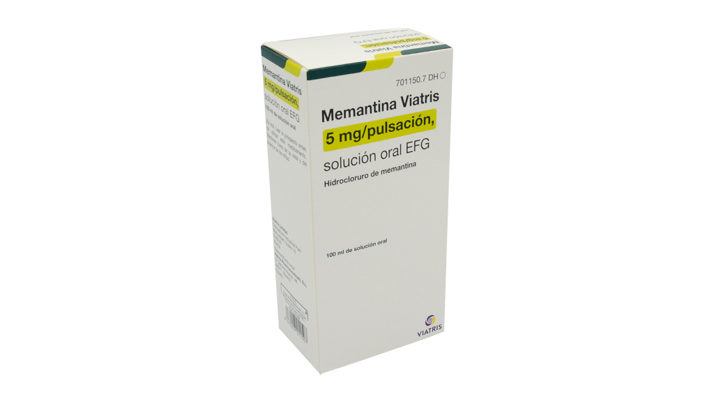 MEMANTINA VIATRIS EFG 5 mg/PULSACION SOLUCION ORAL 1 FRASCO 100 ml