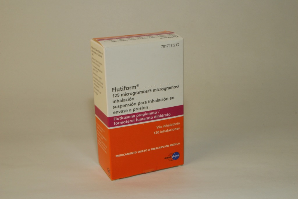 FLUTIFORM 125/5 microgramos/INHALACION SUSPENSION PARA INHALACION EN ENVASE A PRESION 1 INHALADOR 120 PULSACIONES