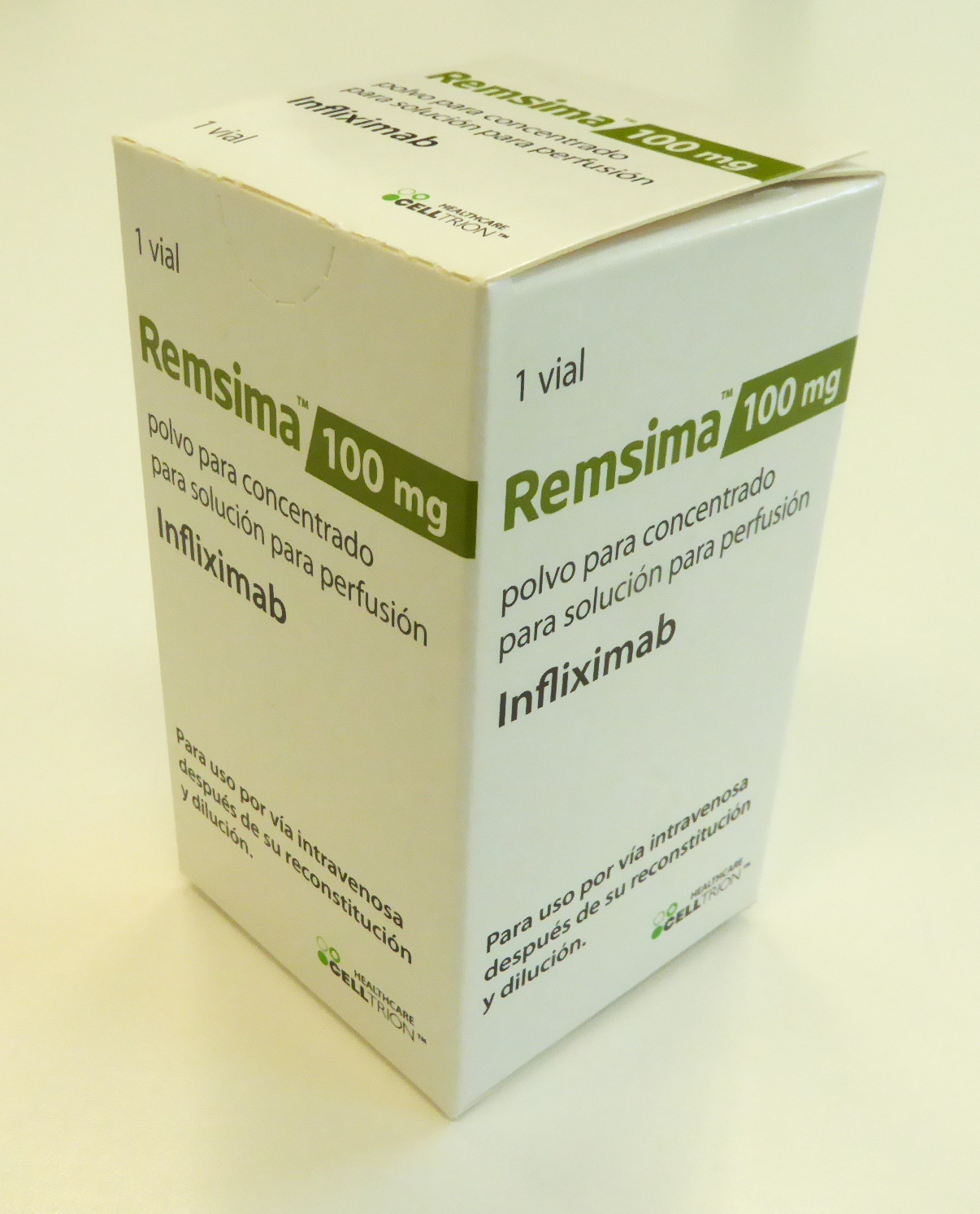 REMSIMA 100 mg 1 VIAL POLVO PARA CONCENTRADO PARA SOLUCION PARA PERFUSION