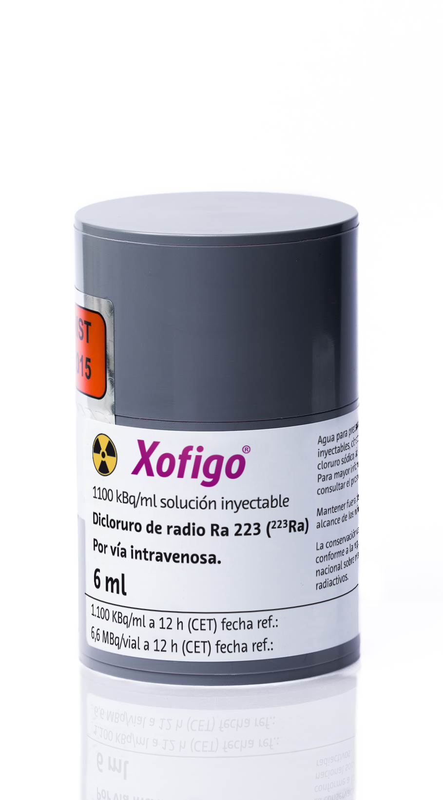 XOFIGO 1000 kBq/ml 1 VIAL SOLUCION INYECTABLE 6 ml