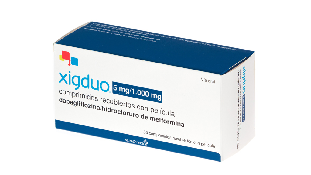 XIGDUO 5 mg/1000 mg 56 COMPRIMIDOS RECUBIERTOS