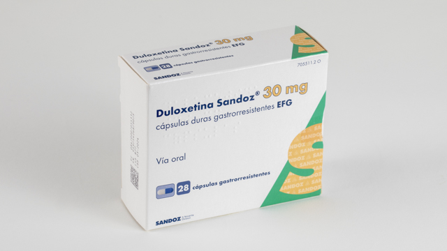 DULOXETINA SANDOZ EFG 30 mg 7 CAPSULAS GASTRORRESISTENTES