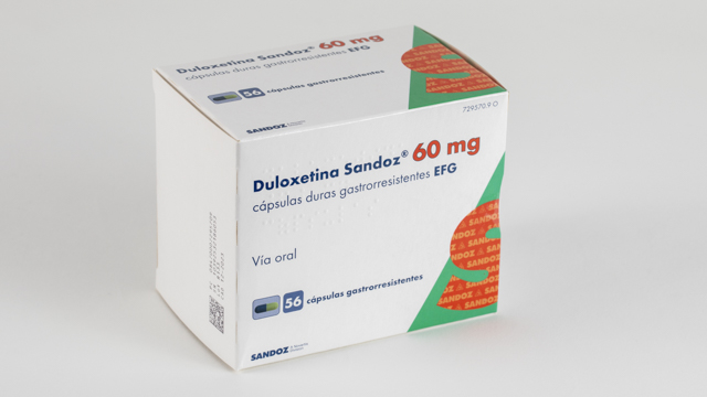 DULOXETINA SANDOZ EFG 60 mg 56 CAPSULAS GASTRORRESISTENTES