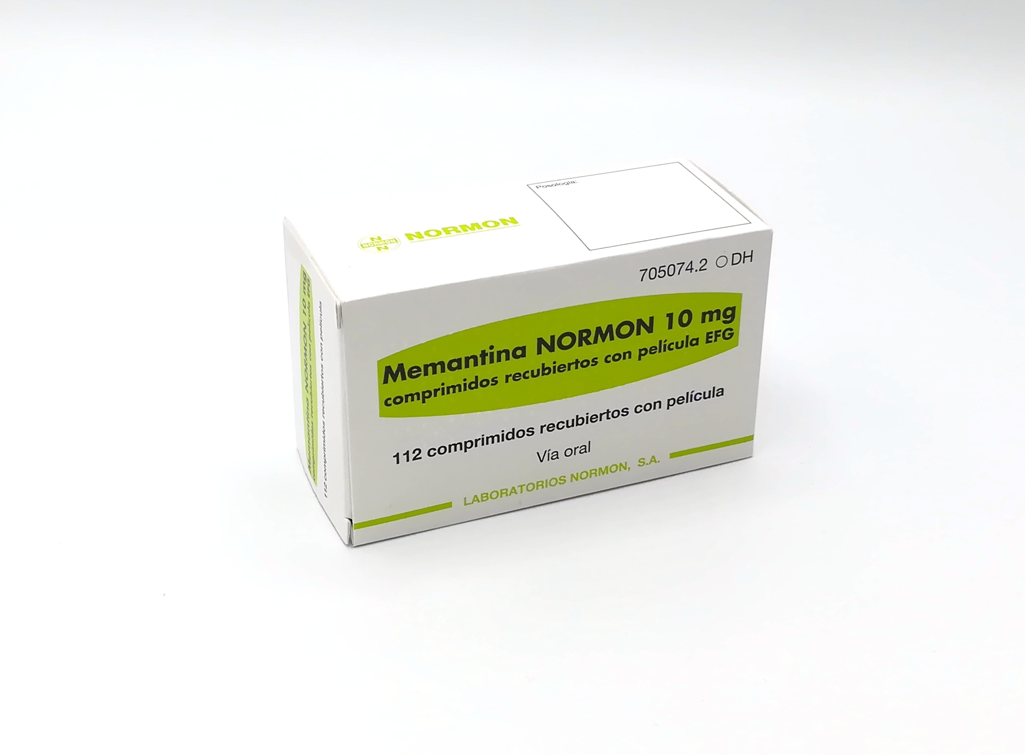 Memantina Normon Efg 10 Mg 112 Comprimidos Recubiertos Blister Pvdcpvcal Farmacéuticos 2412