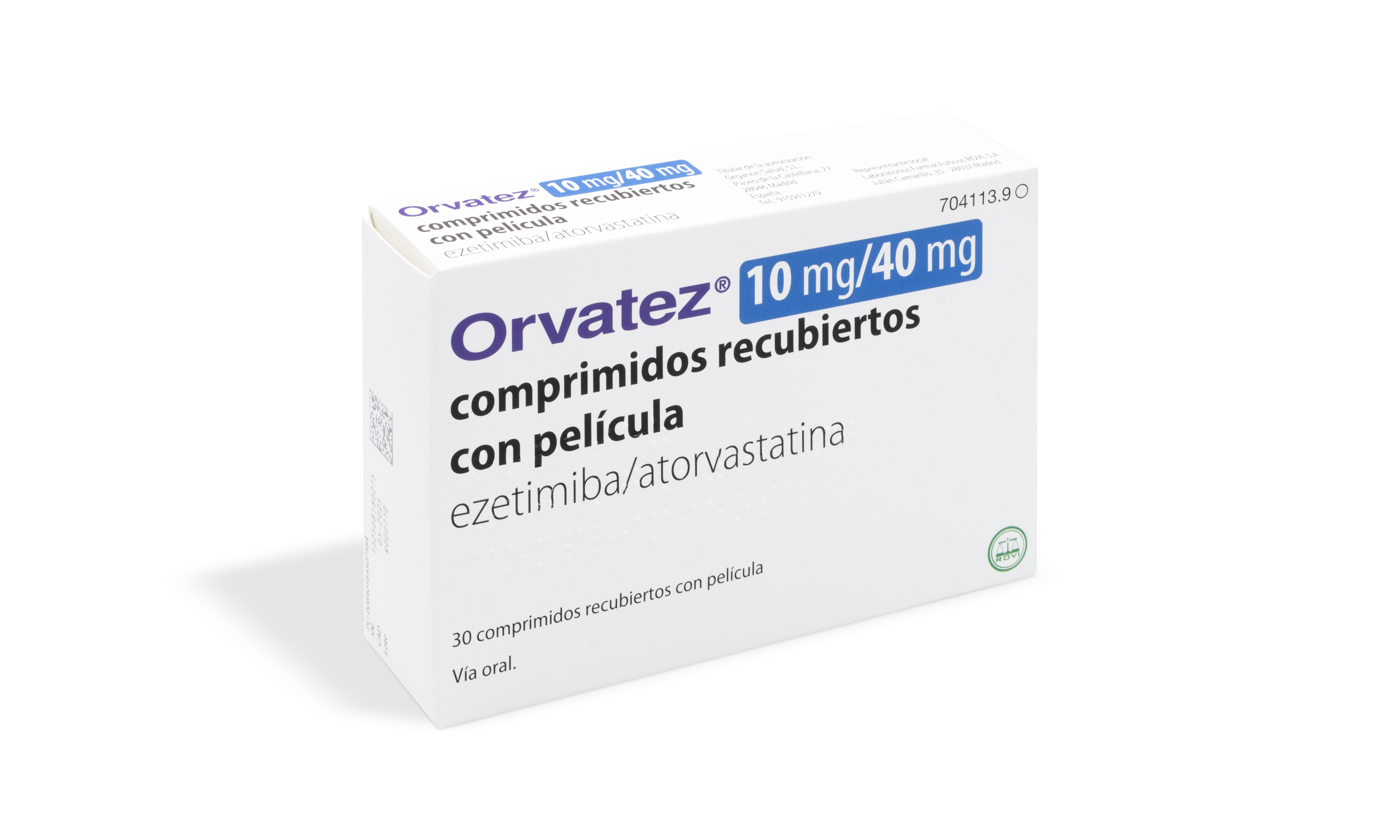 ORVATEZ 10 mg/40 mg 30 COMPRIMIDOS RECUBIERTOS