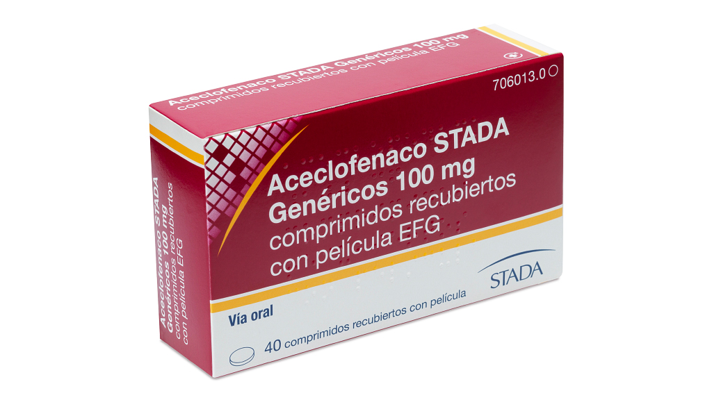 ACECLOFENACO STADA EFG 100 mg 20 COMPRIMIDOS RECUBIERTOS