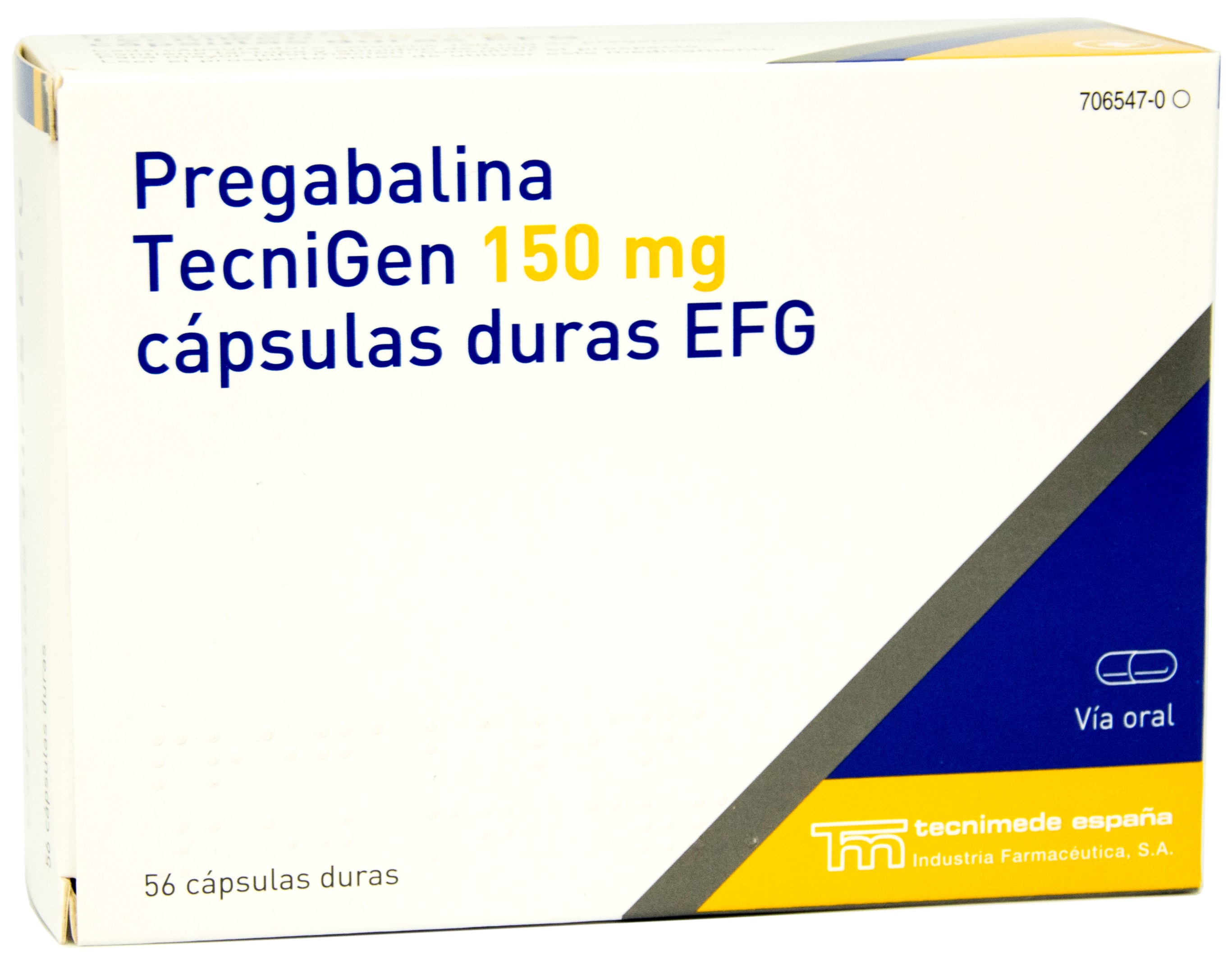 PREGABALINA TECNIGEN EFG 150 mg 56 CAPSULAS