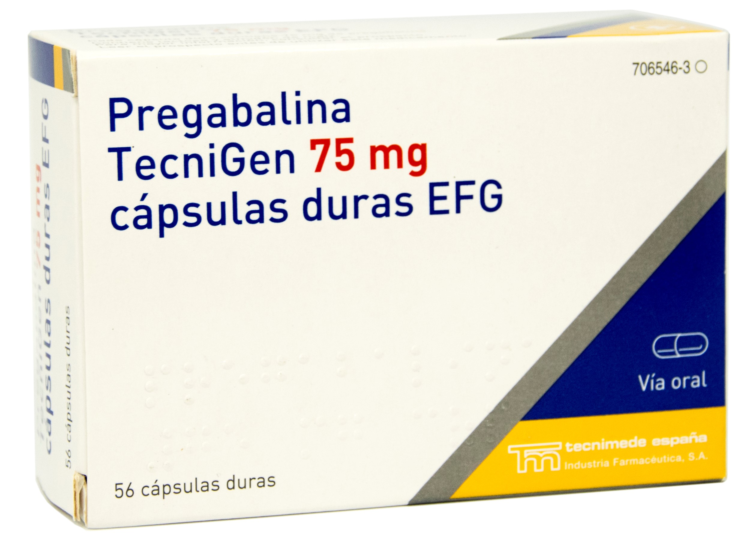 PREGABALINA TECNIGEN EFG 75 mg 56 CAPSULAS