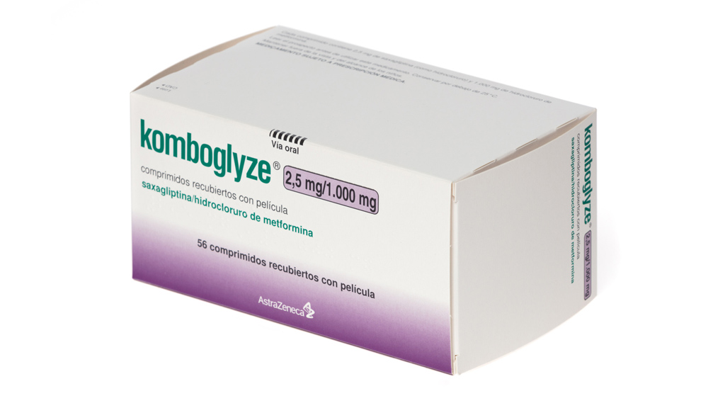 KOMBOGLYZE 2,5 mg/1000 mg 56 COMPRIMIDOS RECUBIERTOS