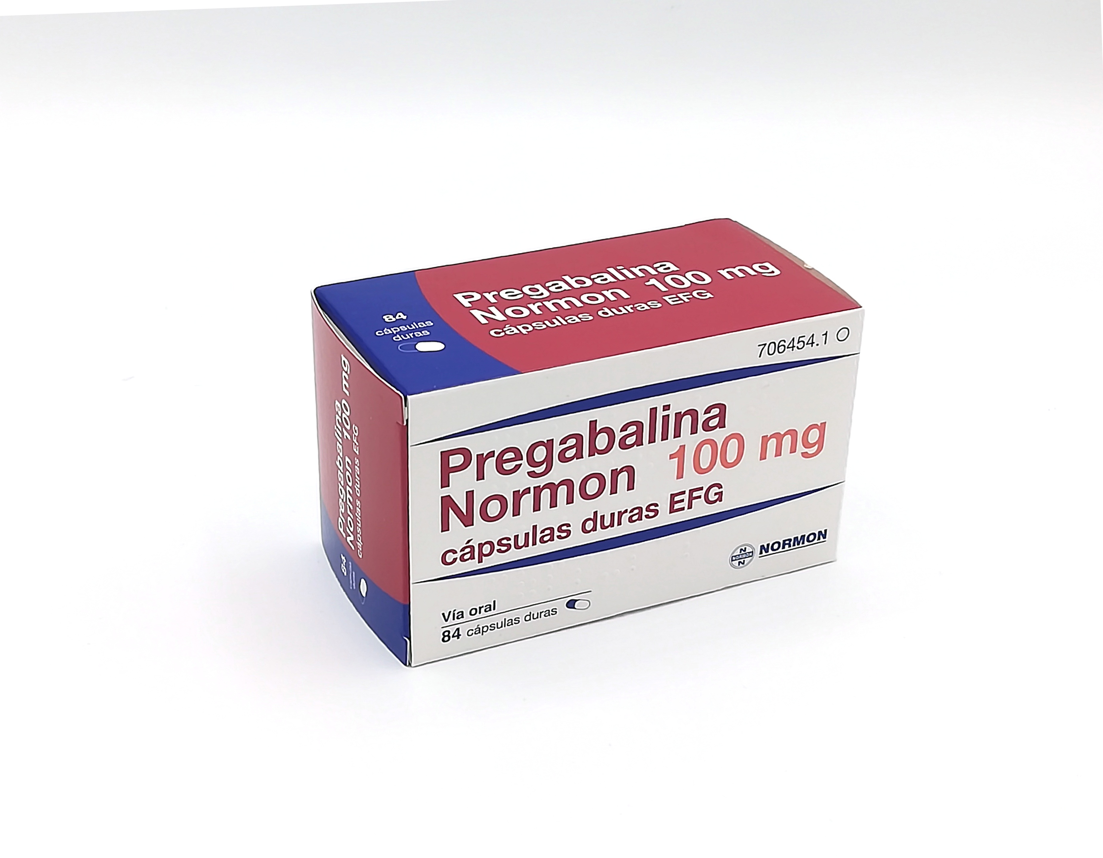 PREGABALINA NORMON EFG 100 mg 84 CAPSULAS BLISTER Al/Al-PA-PVC