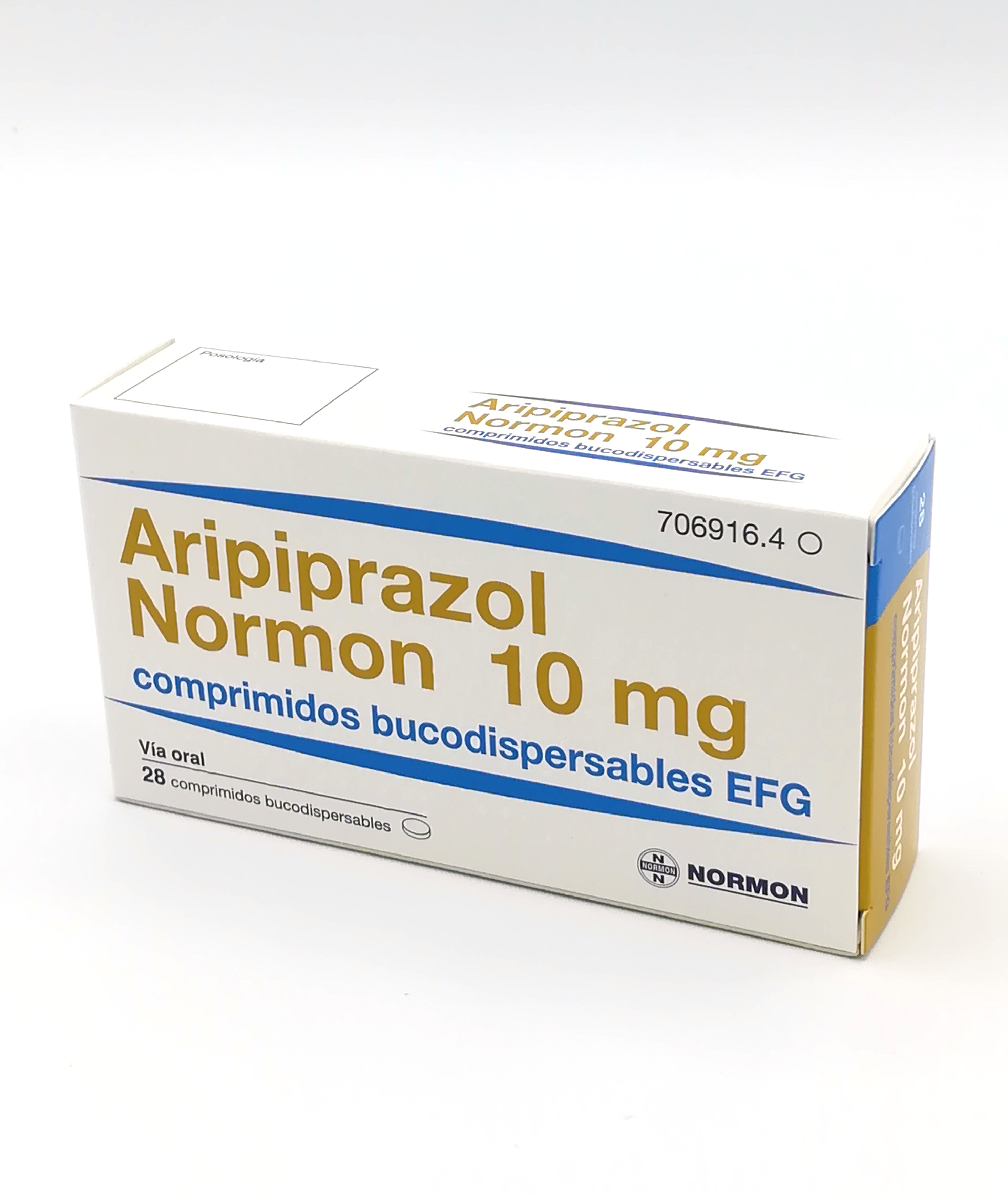 ARIPIPRAZOL NORMON EFG 10 mg 28 COMPRIMIDOS BUCODISPERSABLES