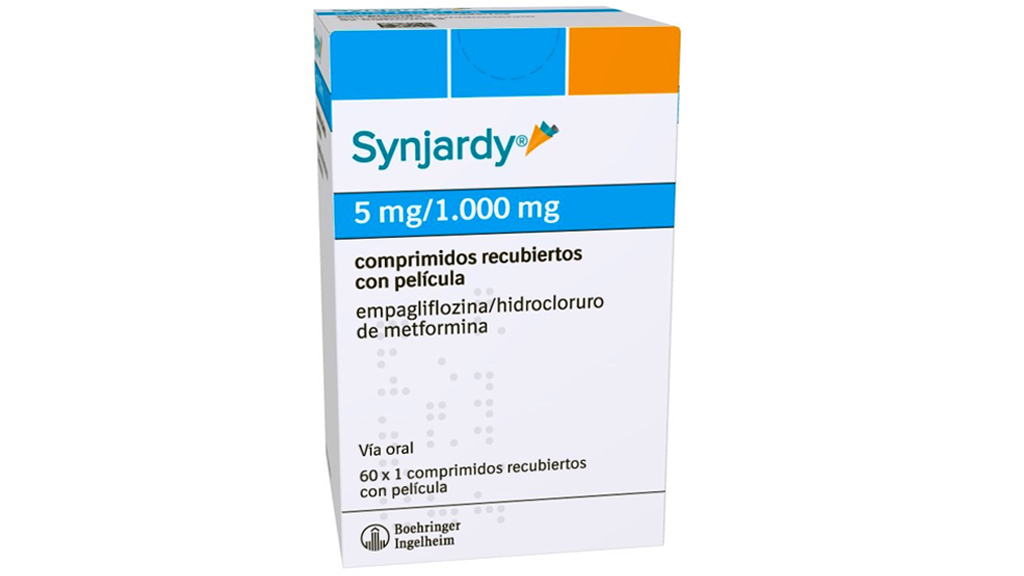 SYNJARDY 5 mg/1000 mg 60 COMPRIMIDOS RECUBIERTOS