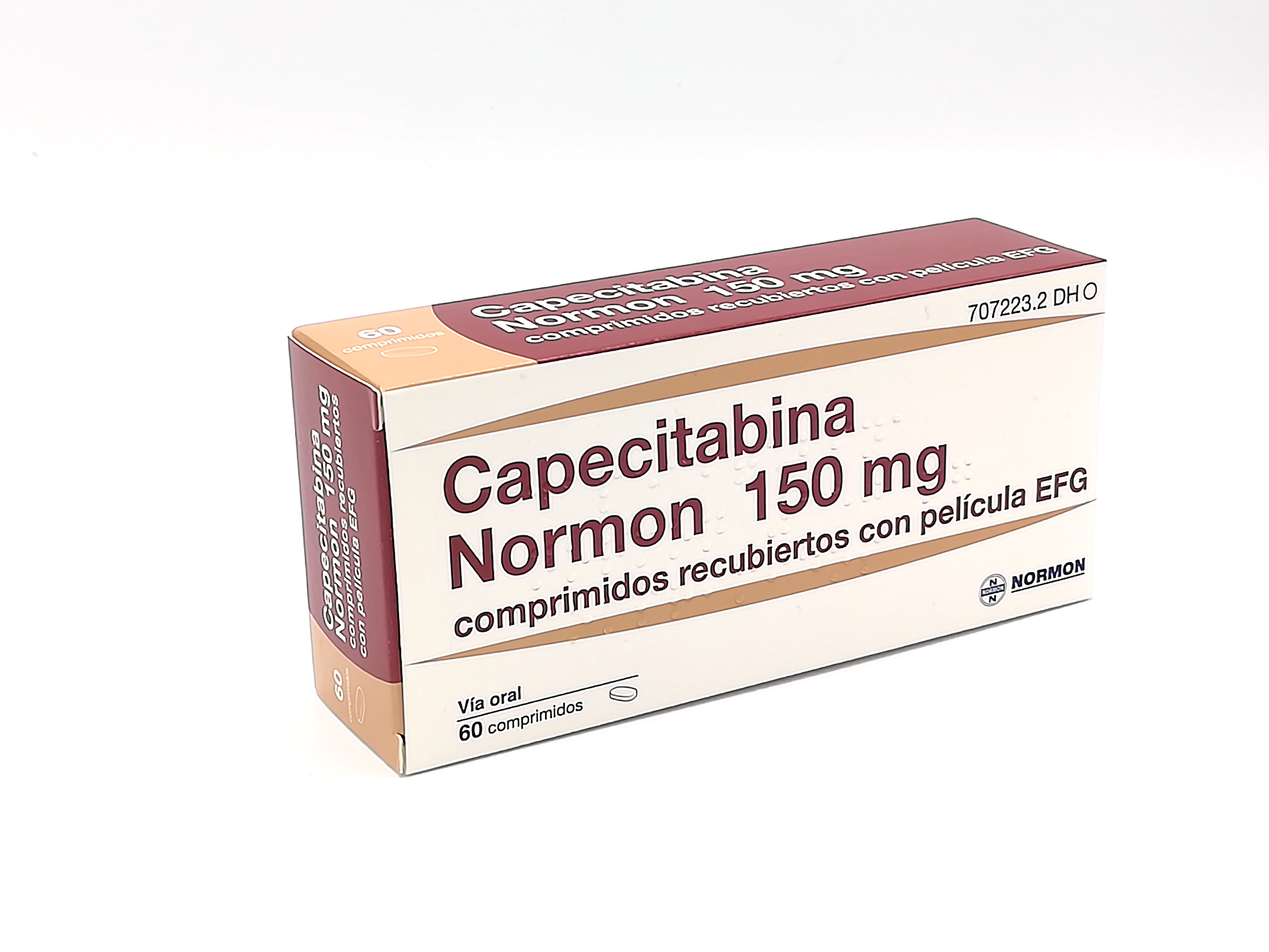 CAPECITABINA NORMON EFG 150 mg 60 COMPRIMIDOS RECUBIERTOS