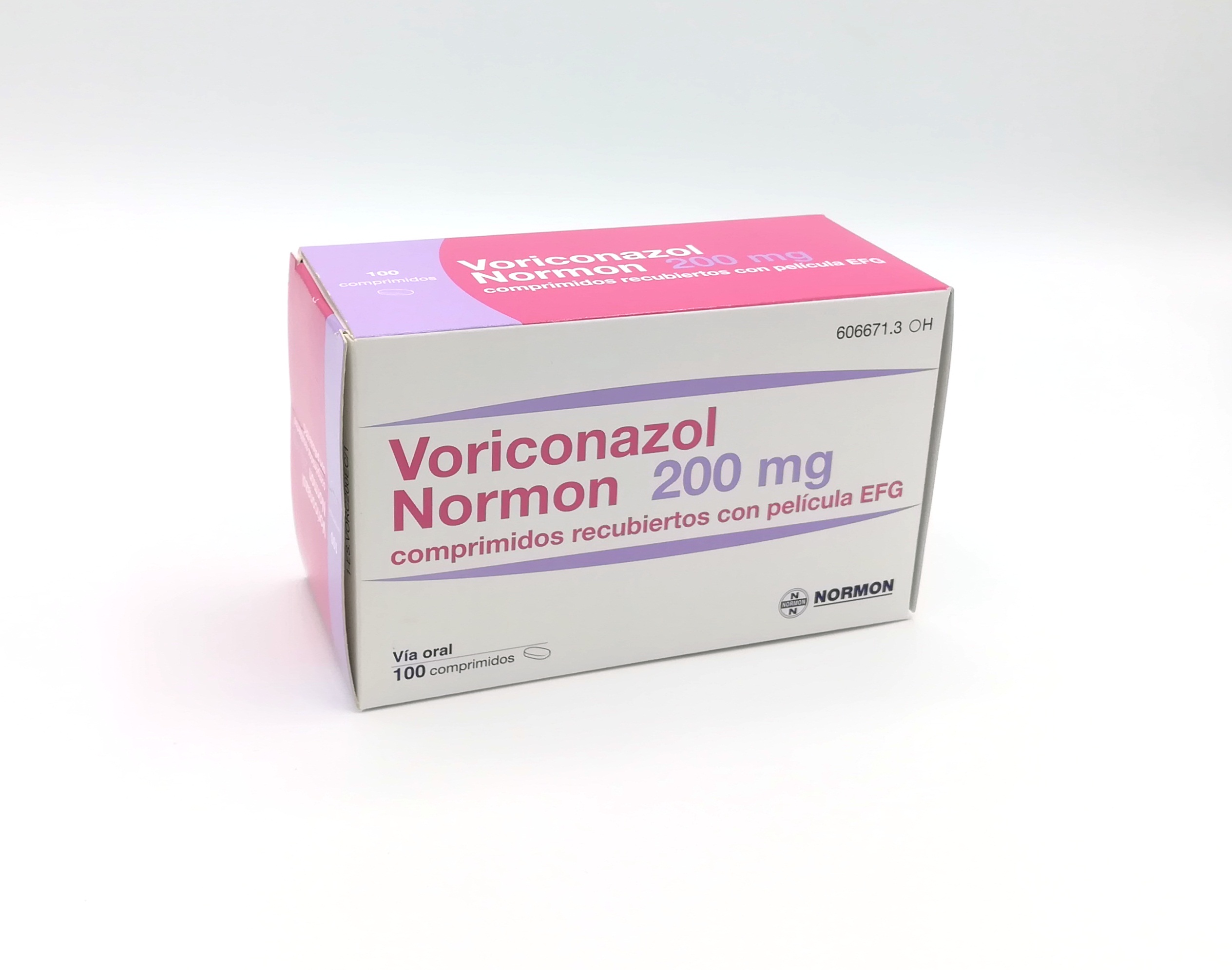 VORICONAZOL NORMON EFG 200 mg 56 COMPRIMIDOS RECUBIERTOS BLISTER Al/PVC