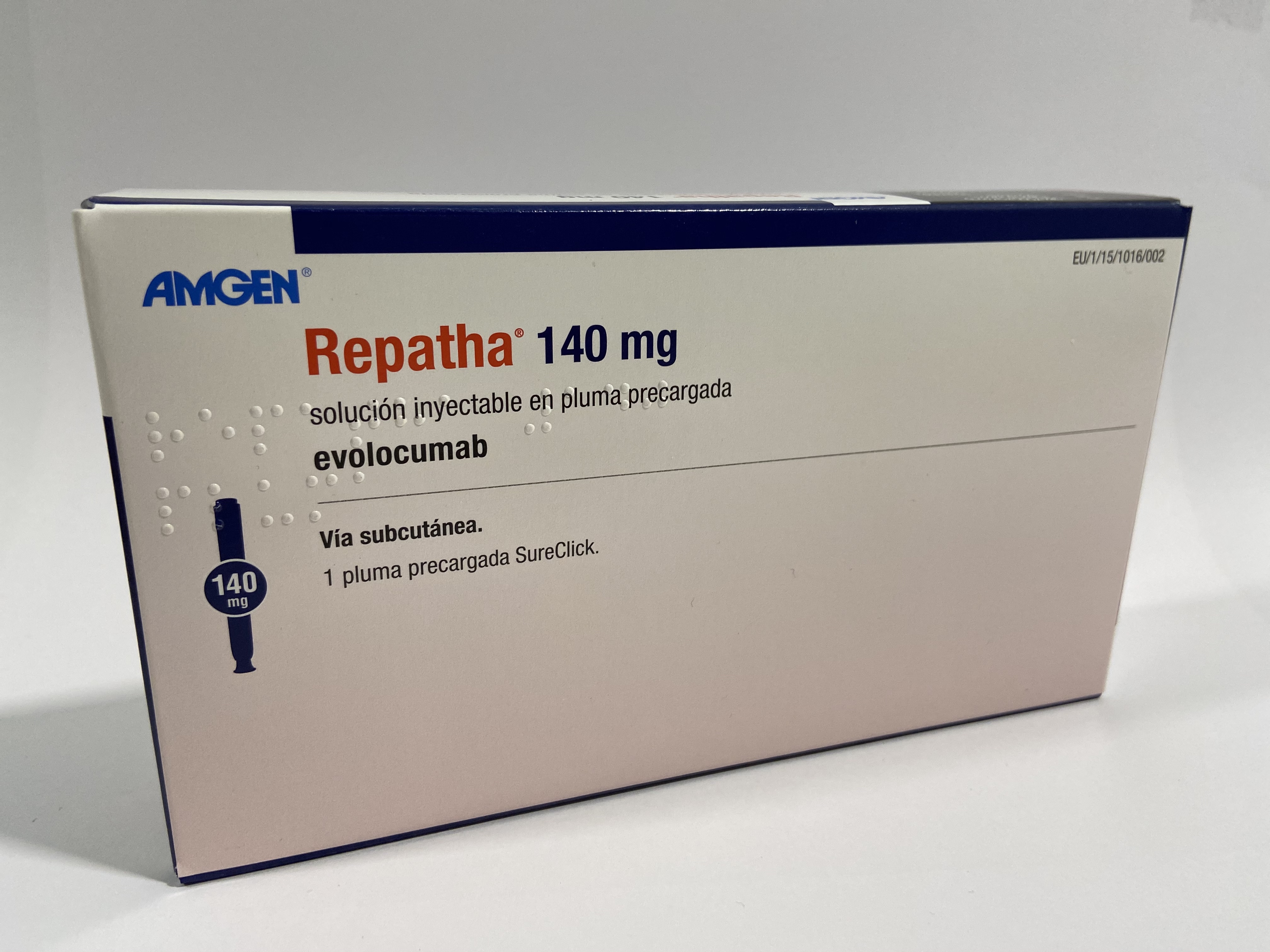 REPATHA 140 mg 1 PLUMA PRECARGADA SOLUCION INYECTABLE 1 ml