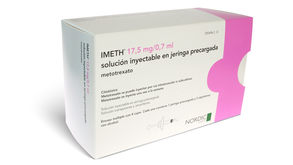 IMETH 17,5 mg 4 JERINGAS PRECARGADAS SOLUCION INYECTABLE 0,7 ml