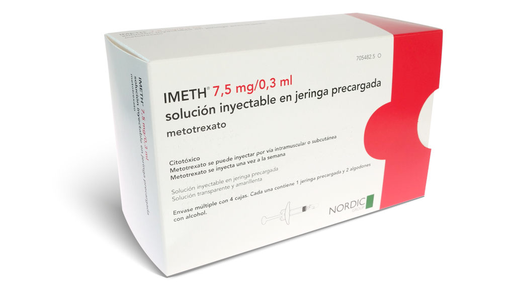 IMETH 7,5 mg 4 JERINGAS PRECARGADAS SOLUCION INYECTABLE 0,3 ml
