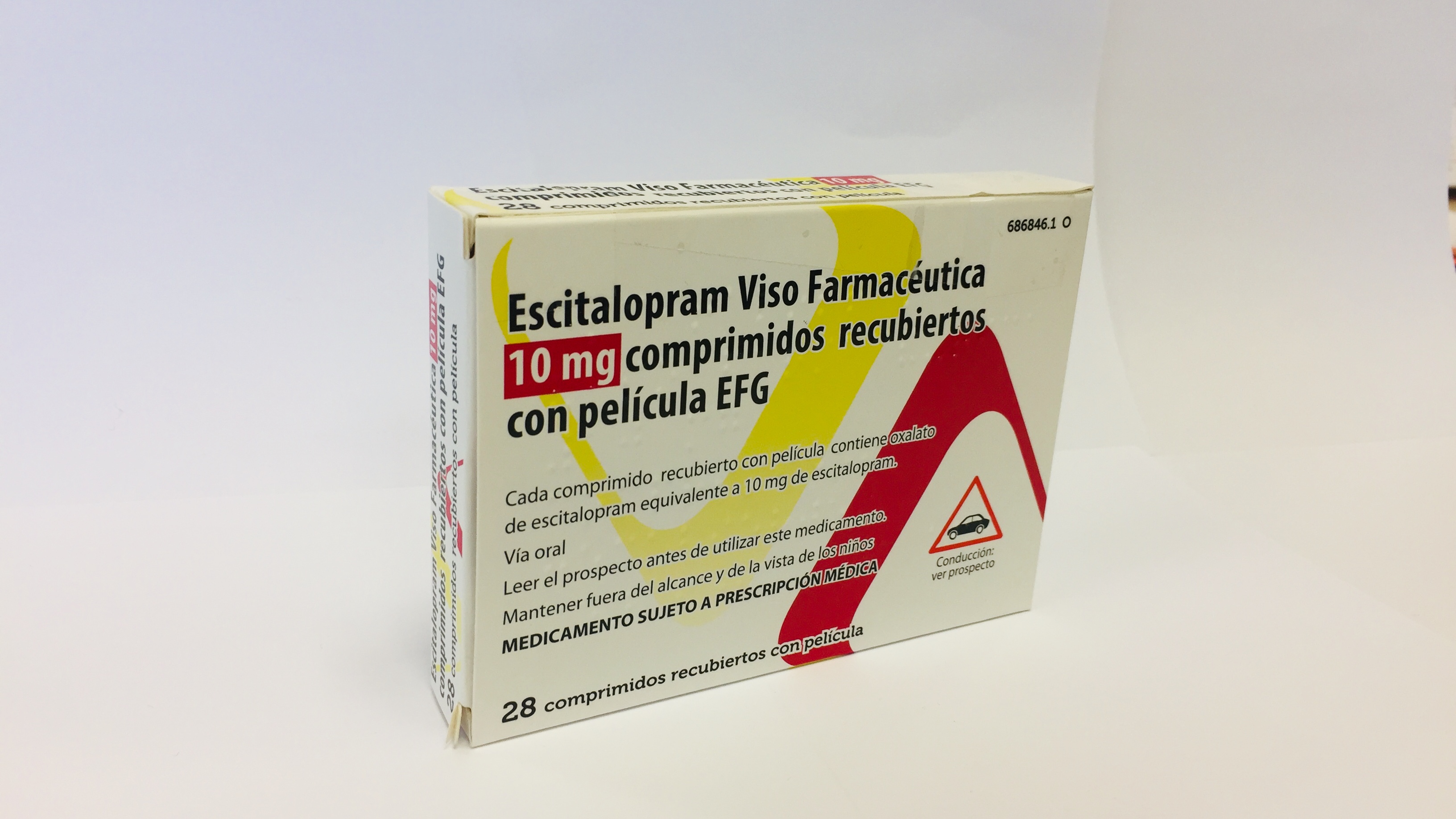 ESCITALOPRAM VISO FARMACEUTICA EFG 10 mg 28 COMPRIMIDOS RECUBIERTOS BLISTER Al/Al