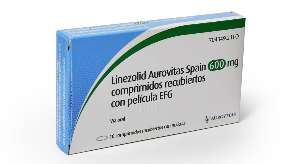 LINEZOLID AUROVITAS SPAIN EFG 600 mg 10 COMPRIMIDOS RECUBIERTOS