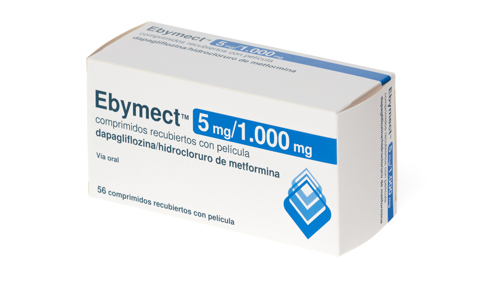 EBYMECT 5 mg/1000 mg 56 COMPRIMIDOS RECUBIERTOS