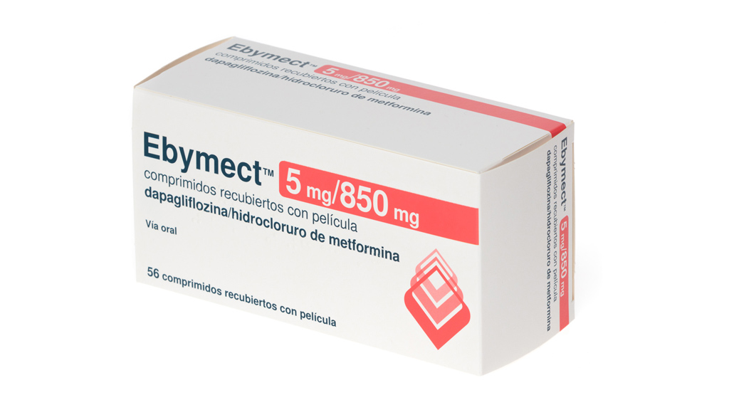 EBYMECT 5 mg/850 mg 56 COMPRIMIDOS RECUBIERTOS