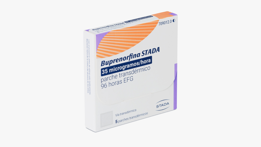 BUPRENORFINA STADA EFG 35 microgramos/h 5 PARCHES TRANSDERMICOS 20 mg