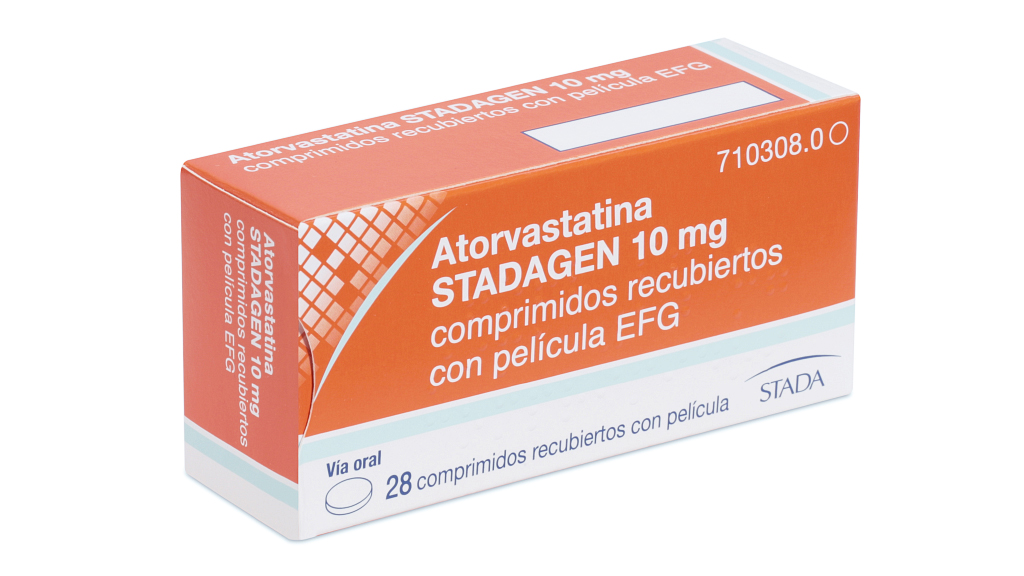 ATORVASTATINA STADA EFG 10 mg 28 COMPRIMIDOS RECUBIERTOS