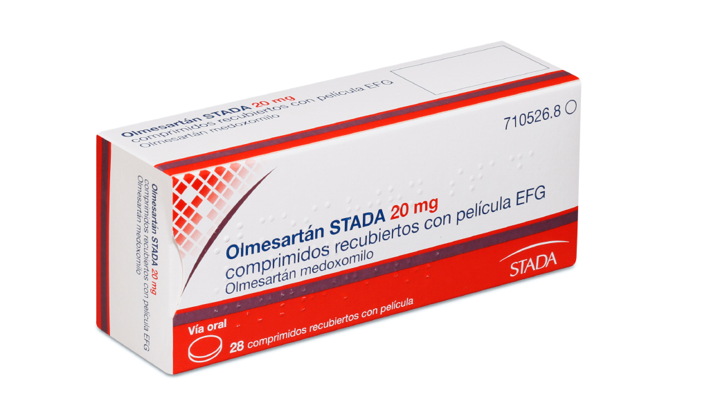 OLMESARTAN STADA EFG 20 mg 28 COMPRIMIDOS RECUBIERTOS