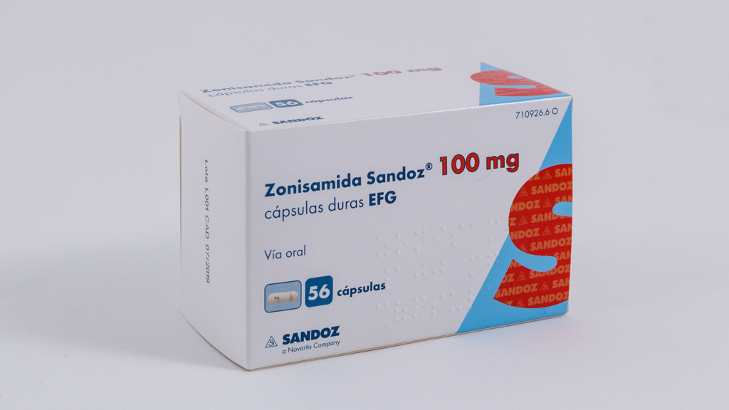 ZONISAMIDA SANDOZ EFG 100 mg 56 CAPSULAS