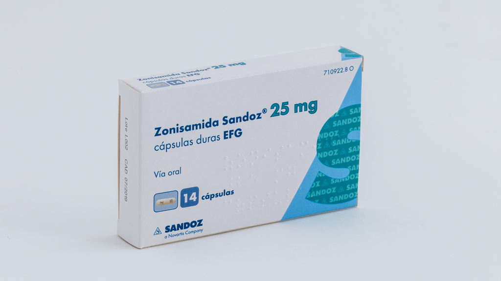 ZONISAMIDA SANDOZ EFG 25 mg 14 CAPSULAS