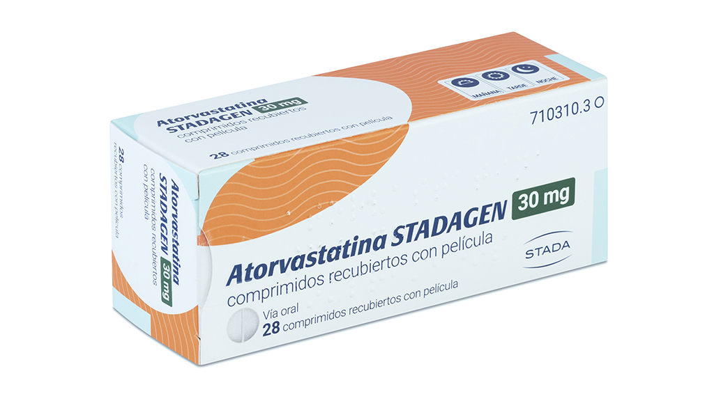 ATORVASTATINA STADA 30 mg 28 COMPRIMIDOS RECUBIERTOS