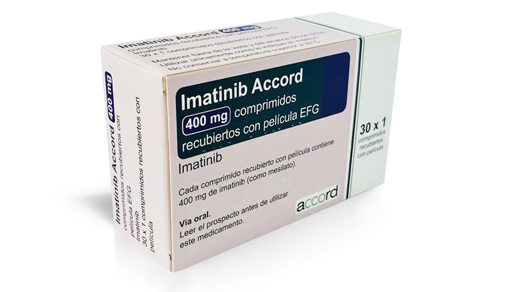 IMATINIB ACCORD EFG 400 mg 30 COMPRIMIDOS RECUBIERTOS
