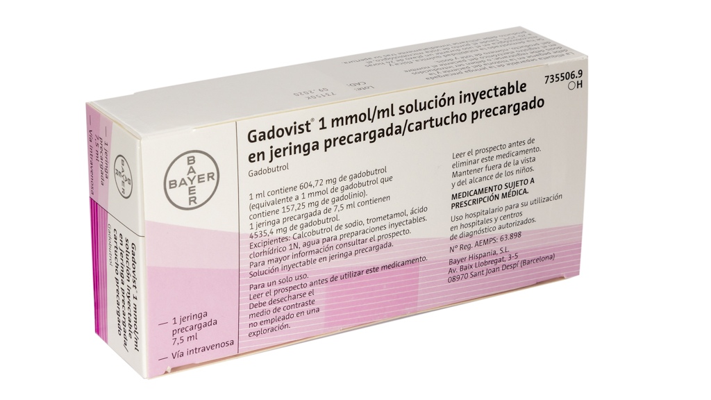 GADOVIST 1 mmol/ml 1 CARTUCHO SOLUCION INYECTABLE 15 ml