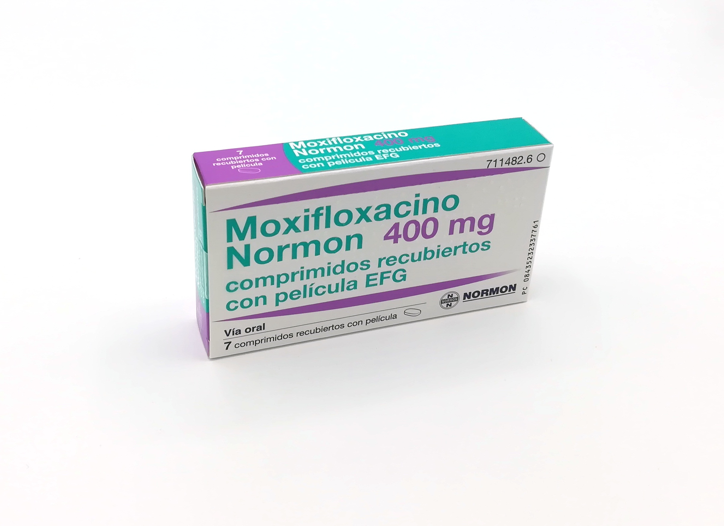 MOXIFLOXACINO NORMON EFG 400 mg 7 COMPRIMIDOS RECUBIERTOS