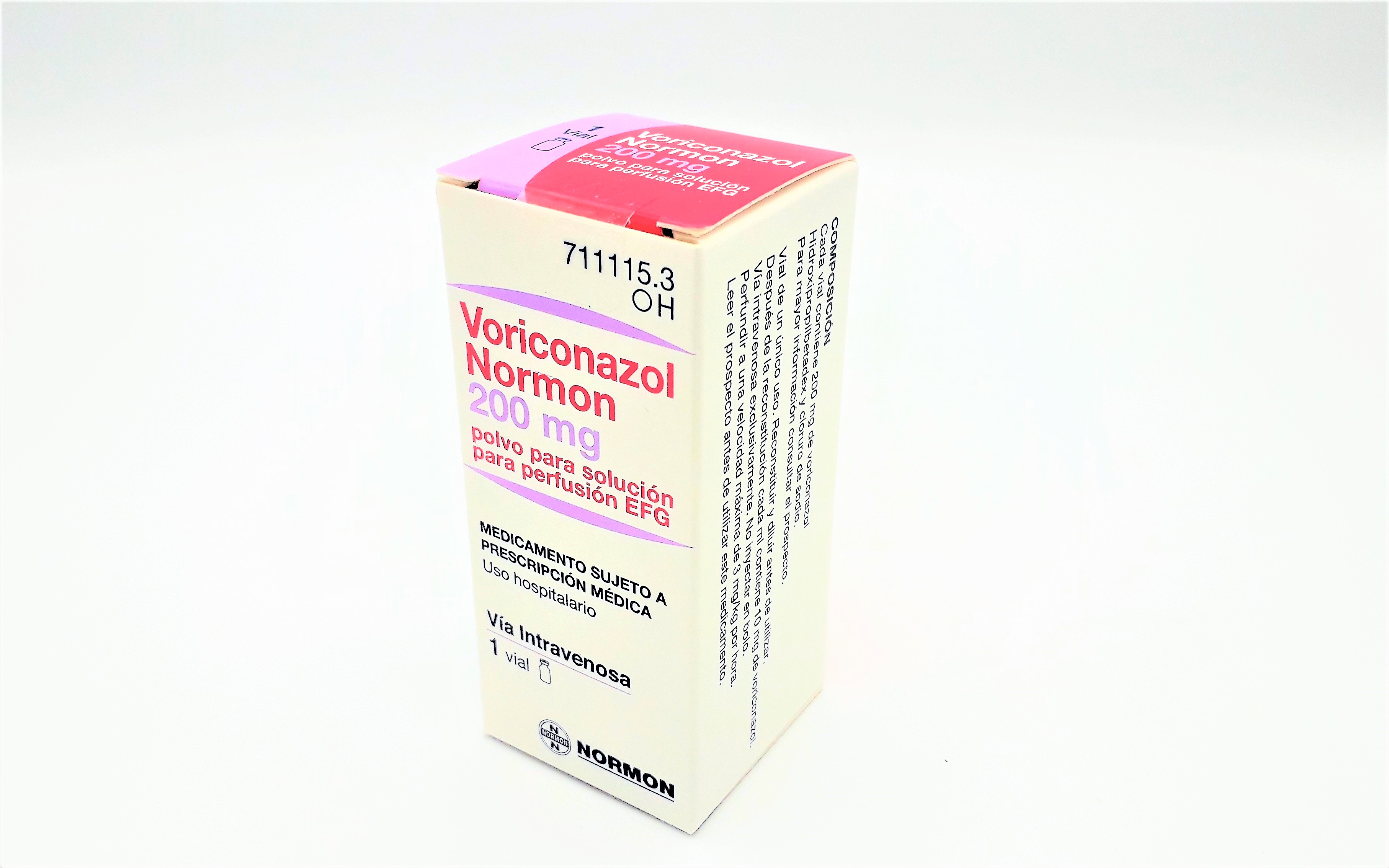 VORICONAZOL NORMON EFG 200 mg 1 VIAL POLVO PARA SOLUCION PARA PERFUSION