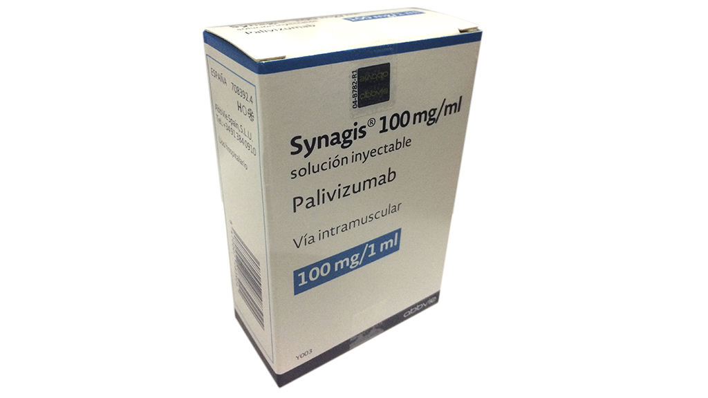 SYNAGIS 100 mg 1 VIAL SOLUCION INYECTABLE 1 ml