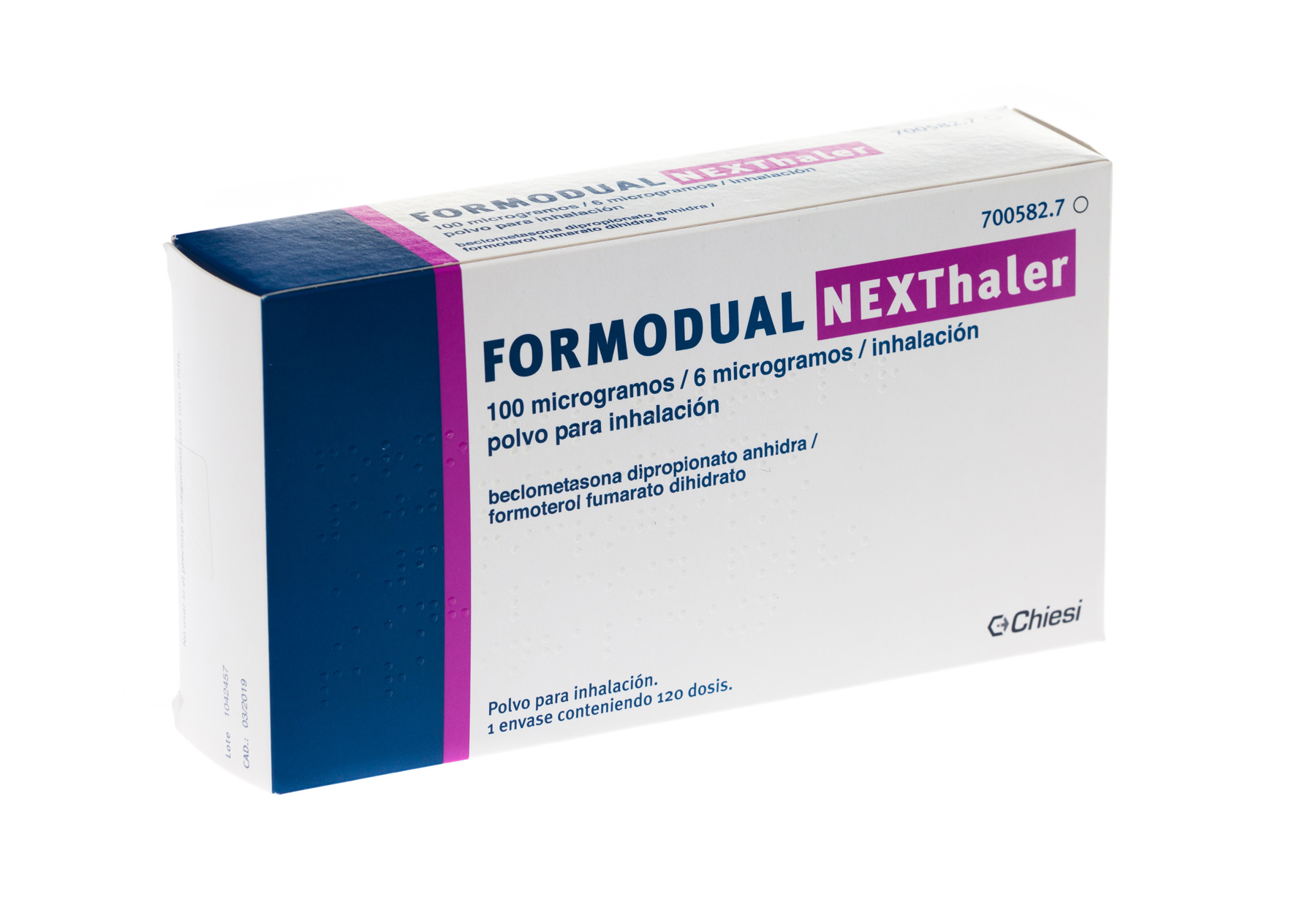 FORMODUAL NEXTHALER 100/6 microgramos POLVO PARA INHALACION 1 INHALADOR 120 DOSIS
