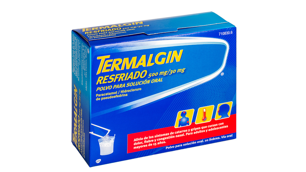 TERMALGIN RESFRIADO 10 SOBRES POLVO PARA SOLUCION ORAL