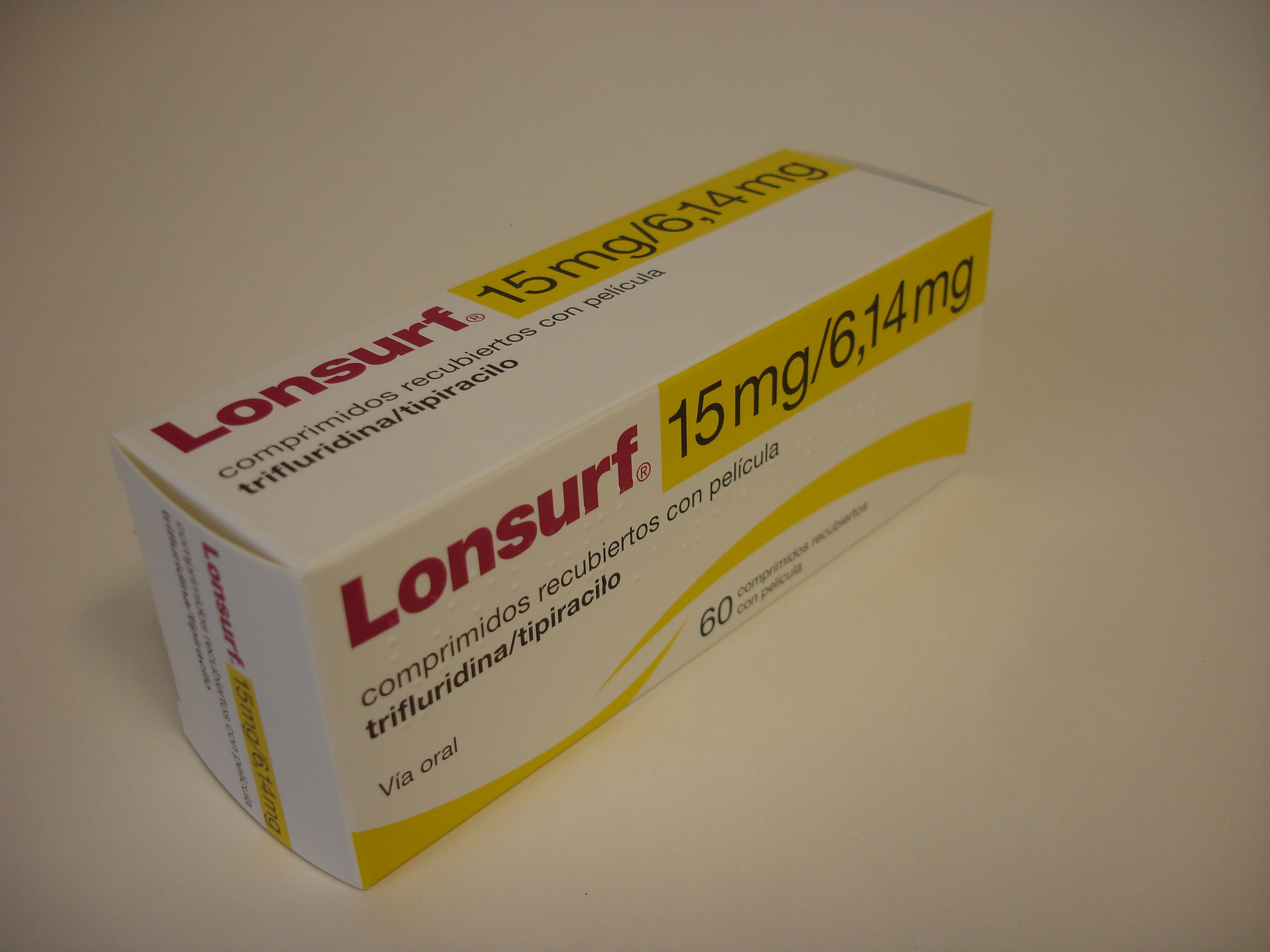 LONSURF 15 mg/6,14 mg 60 COMPRIMIDOS RECUBIERTOS