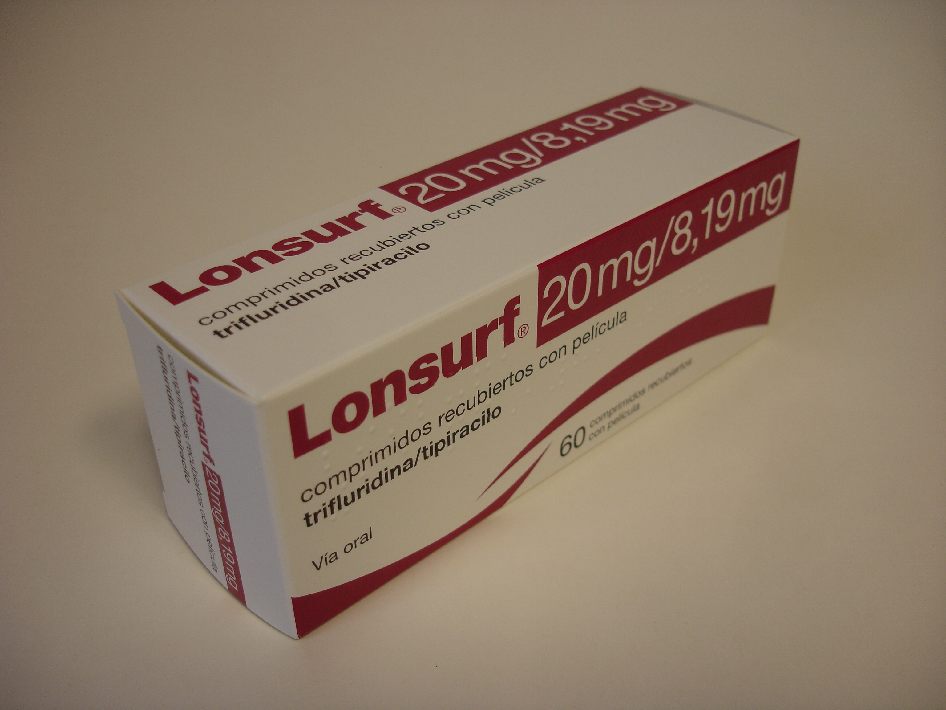 LONSURF 20 mg/8,19 mg 60 COMPRIMIDOS RECUBIERTOS
