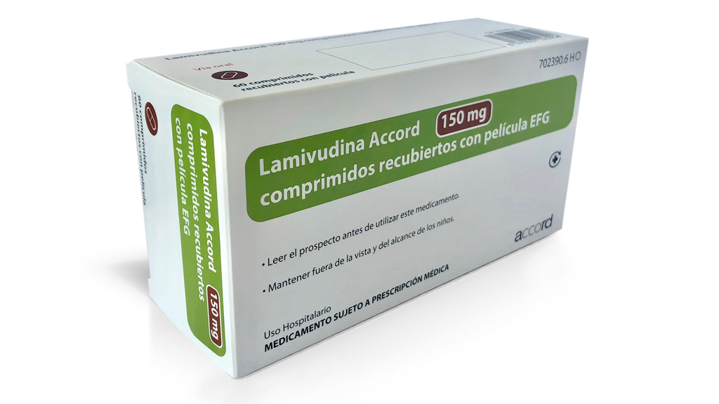 LAMIVUDINA ACCORD EFG 150 mg 60 COMPRIMIDOS RECUBIERTOS